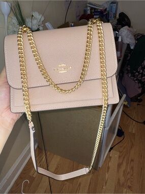 Coach brown Klare crossbody bag with Chain Straps